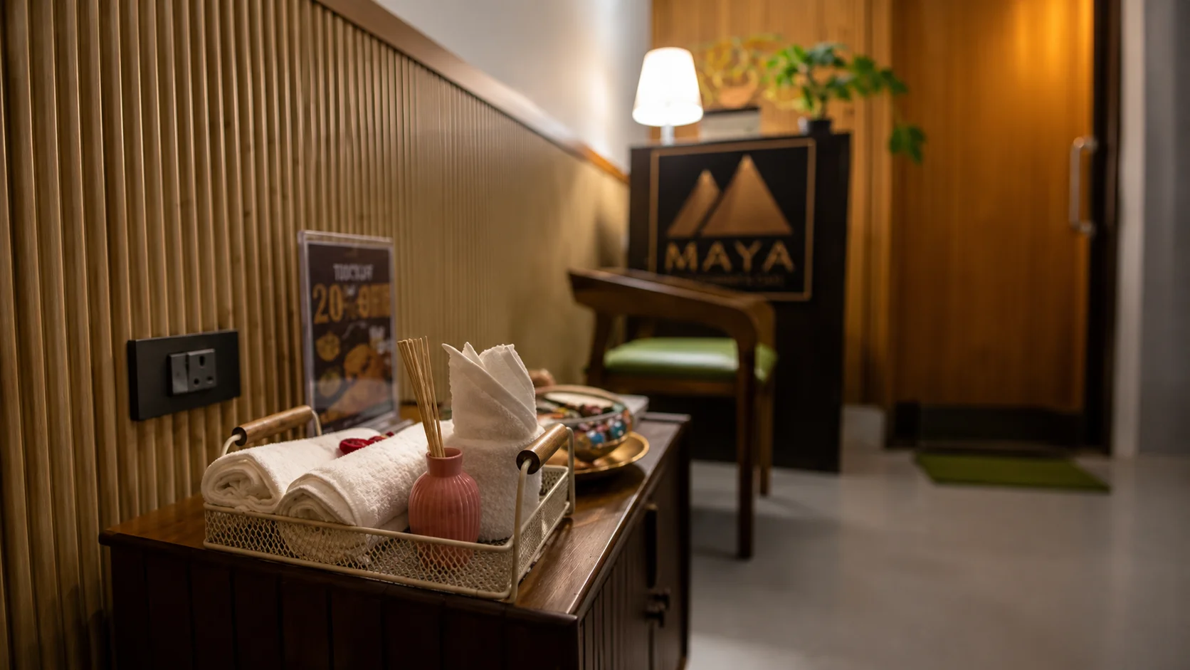 Maya Wellness Spa Pondicherry — luxury candlelit treatment room